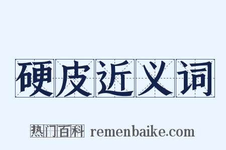 硬皮近义词是什么意思的图片